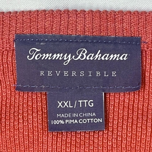 Tommy Bahama 100% Pima Cotton Sweater Reversible Sz XXL Never‎ Worn NWOT - Picture 3 of 13